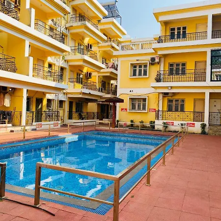 Baga Beach Apartments Goa Calangute Exterior photo